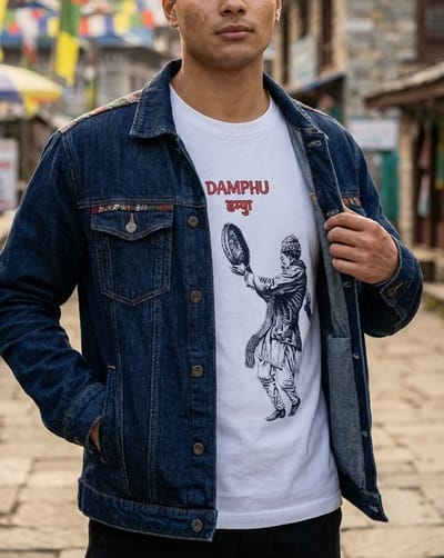 Damphu (डम्फु) Unisex Round Neck T-Shirt