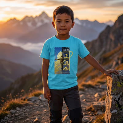 NIDAR निडर Boy’s Round Neck T-Shirt