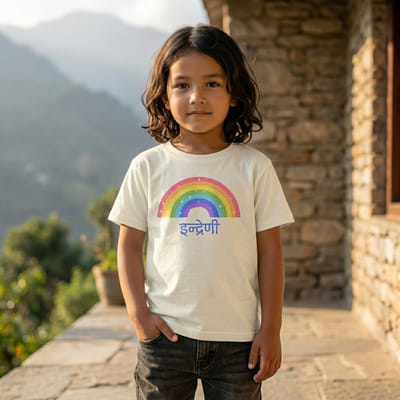 इन्द्रेणी Boy’s Round Neck T-Shirt