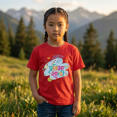 Pratibhashali Boy’s Round Neck T-Shirt