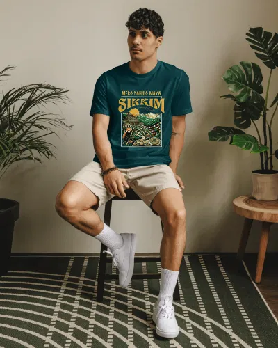 Sikkim mero pahilo maya Unisex Round Neck T-Shirt