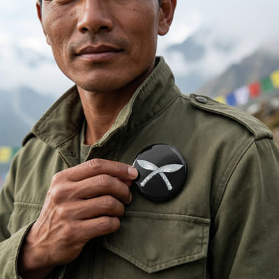 GORKHA SYMBOL Button Badges