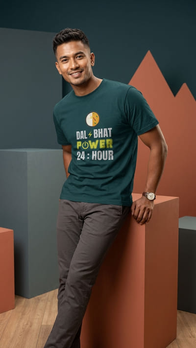 DAL BHAT POWER Unisex Round Neck T-Shirt