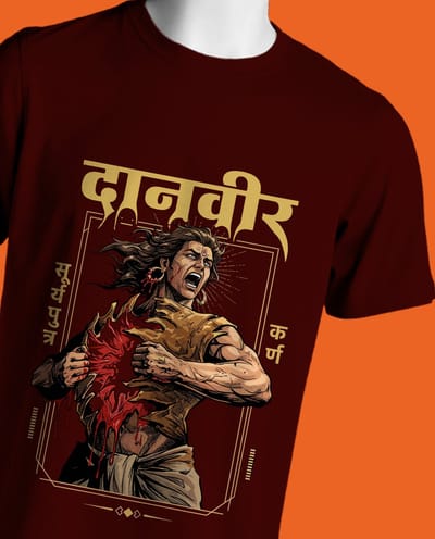 Danveer Karna Unisex Round Neck T-Shirt