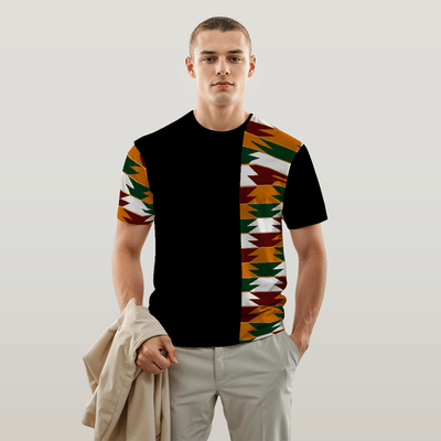 Nepali Dhaka Pattern 3 Design Unisex AOP Tshirt