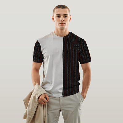 Nepali Dhaka Pattern 2 Design Unisex AOP Tshirt