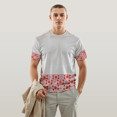 Axomiya Gamusa Pattern 2 Unisex AOP Tshirt