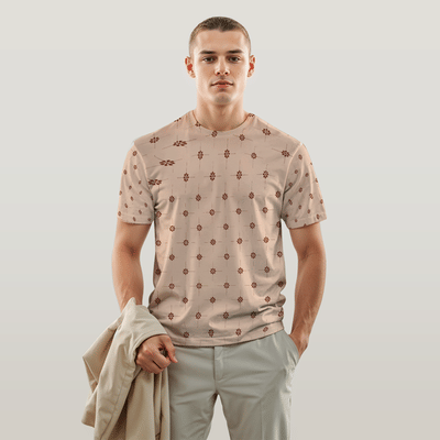 Axomiya Gamusa Pattern 5 Unisex AOP Tshirt