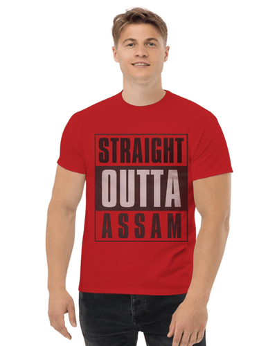 Straight Outta Assam Unisex Round Neck T-Shirt