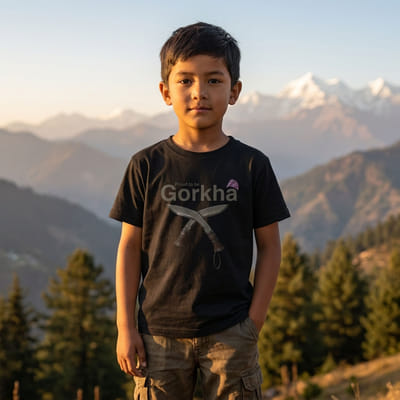 Proud to be Gorkha Boy’s Round Neck T-Shirt