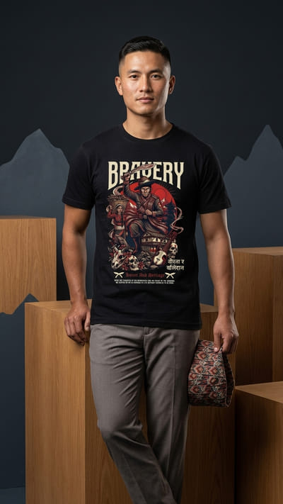 Bravery & Sacrifice Unisex Round Neck T-Shirt