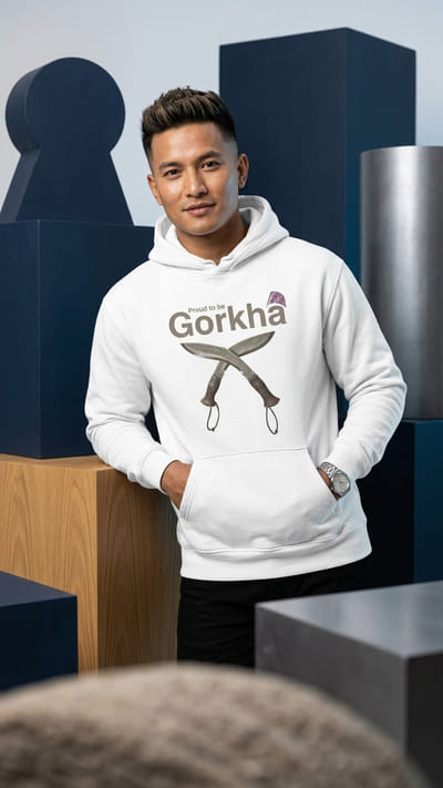 Proud to be Gorkha Hooded Sweatshirt