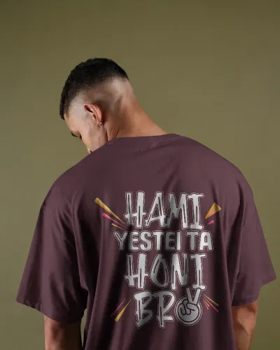 Humi yestei ta honi bro Unisex Oversized T-Shirt 