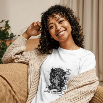 JANANI KUMARI Women's  Round Neck Tshirt