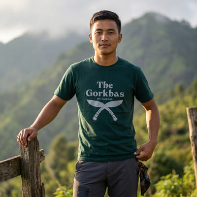 THE GORKHAS Unisex Round Neck T-Shirt