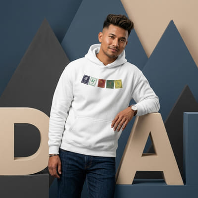 Om Mani Padme Hum Hooded Sweatshirt