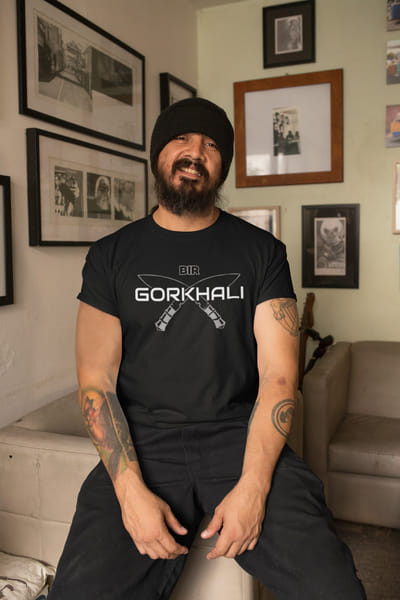 Bir Gorkhali Unisex Round Neck T-Shirt