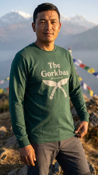 THE GORKHAS  Men’s Full Sleeve T-Shirt