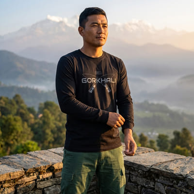 Bir Gorkhali Men’s Full Sleeve T-Shirt
