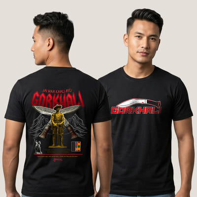 Gorkhali Unisex Round Neck T-Shirt
