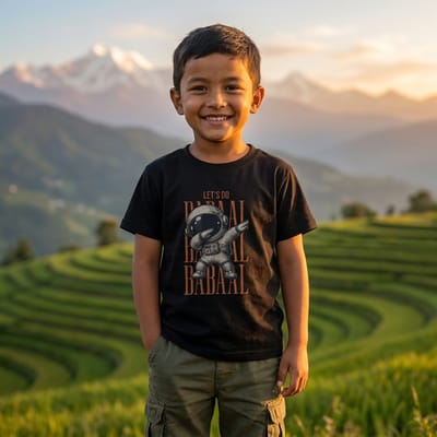 Let's do Babaal Boy’s Round Neck T-Shirt