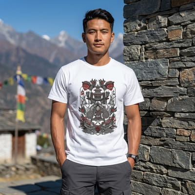 Gorkhali Shaan Unisex Round Neck T-Shirt