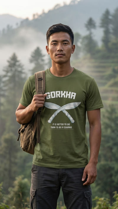 GORKHA Unisex Round Neck T-Shirt