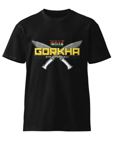 Indian Gorkha Unisex Round Neck T-Shirt