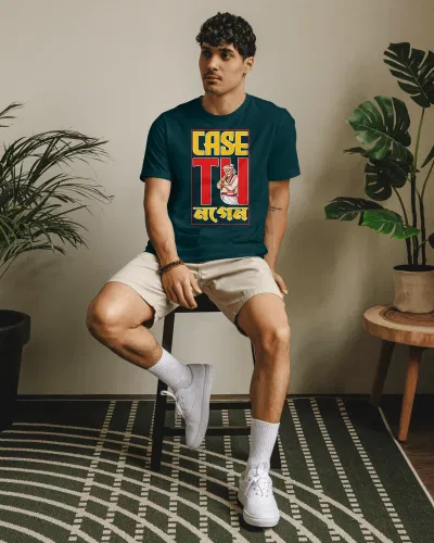 কেচটো নগেন  (Case tu Nagen) Unisex Round Neck T-Shirt