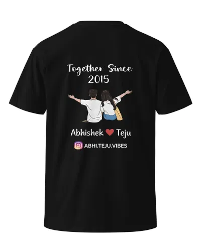 Abhi ❤️ Teju - Men Unisex Round Neck T-Shirt