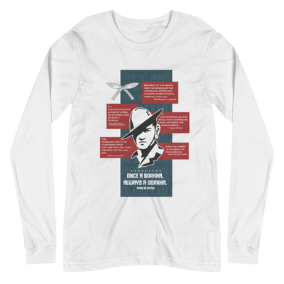 Once a Gorkha Always a Gorkha Men’s Full Sleeve T-Shirt