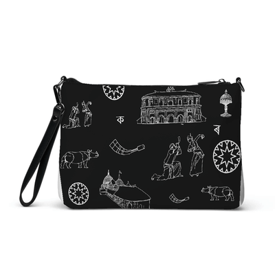 Echoes of Bihu Doodle - (B) All-Over Print Utility Crossbody Bag