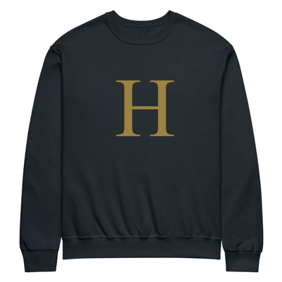 H-navy holiday sweatshirt  Unisex Sweatshirt