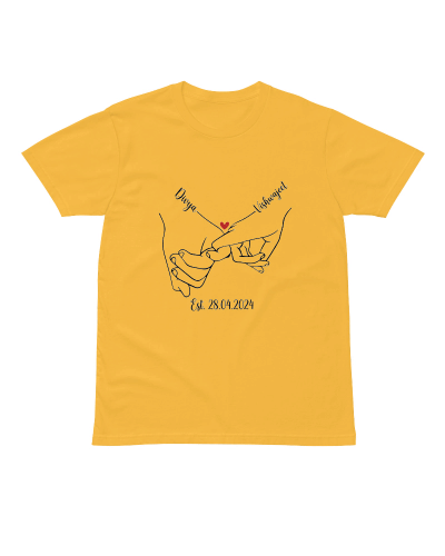 Divya & Vishwajeet Couple Tees Unisex Round Neck T-Shirt